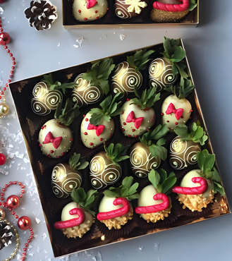 Santa's Choco Dipped Strawberries