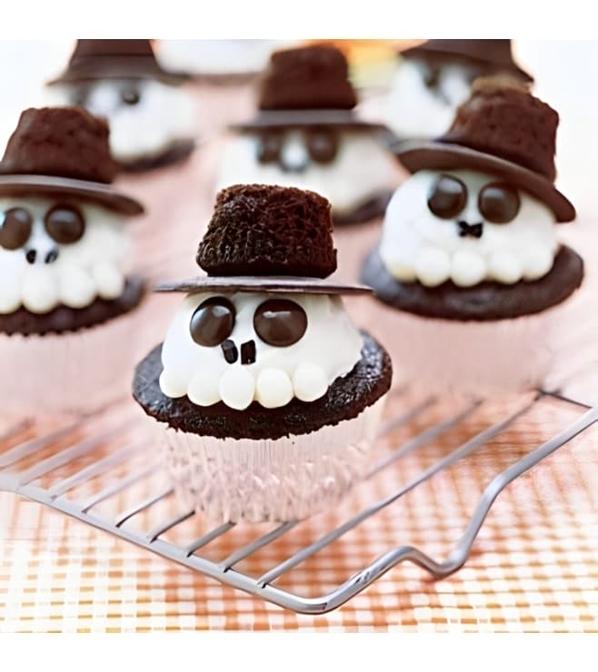 Assorted Skull Cupcakes