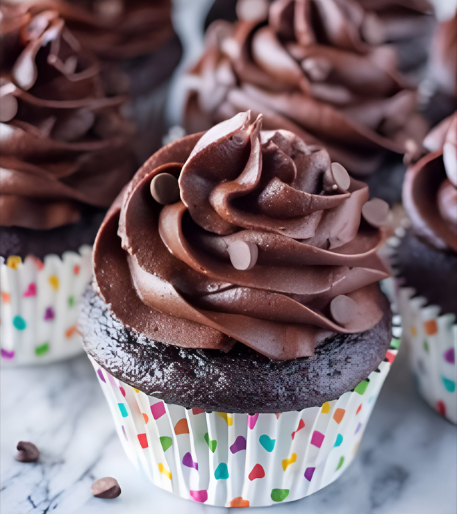 Delicious Choco Swirls Cupcakes