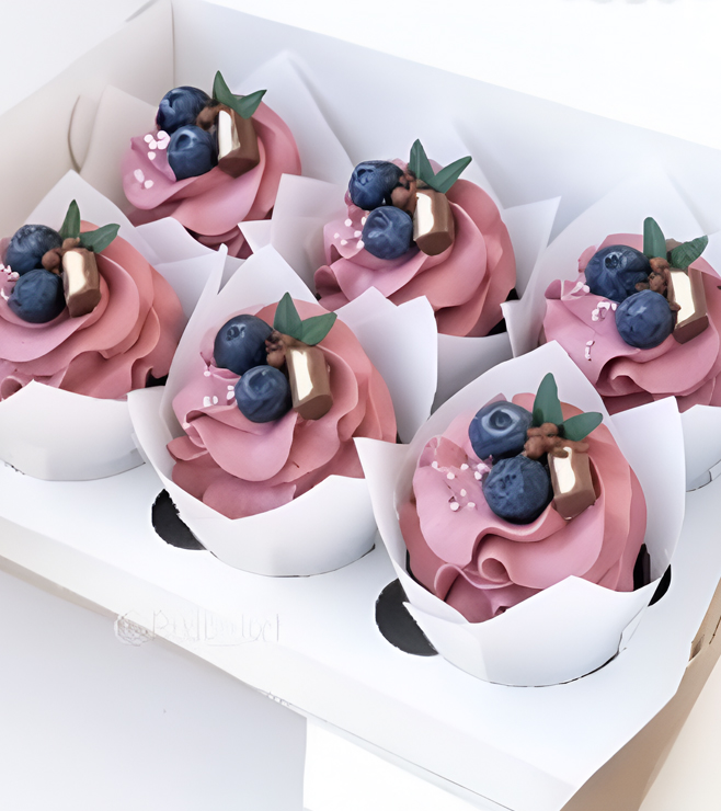 Luscious Blueberry Cupcakes