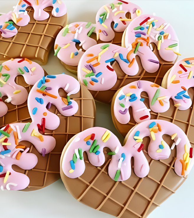 Heart Waffle Cookies