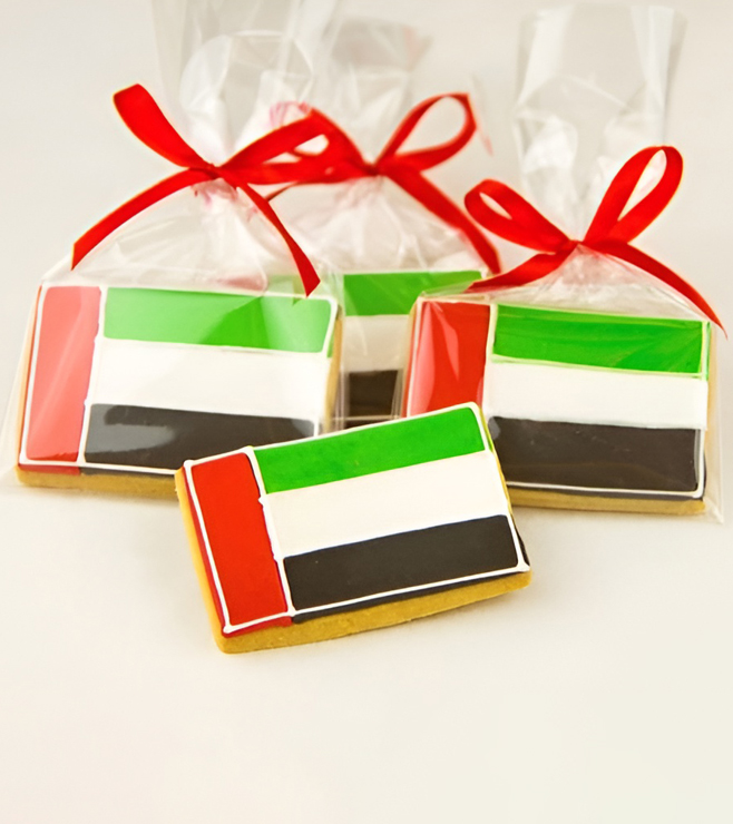 UAE Unity Flag Cookies