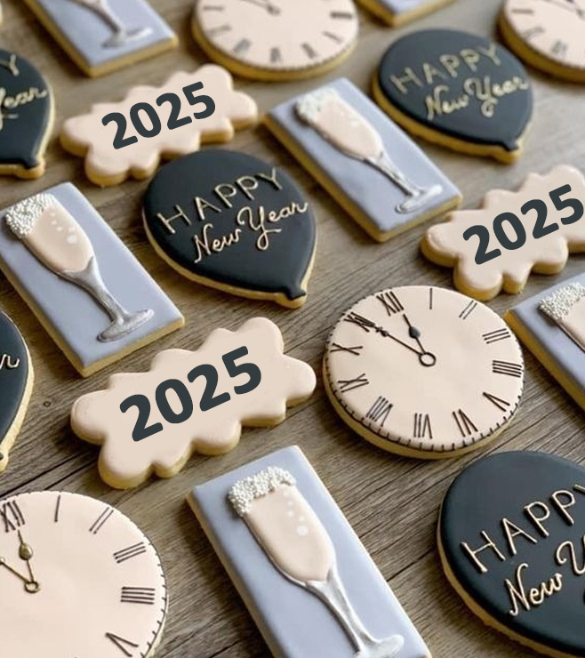 New Year Countdown Cookies