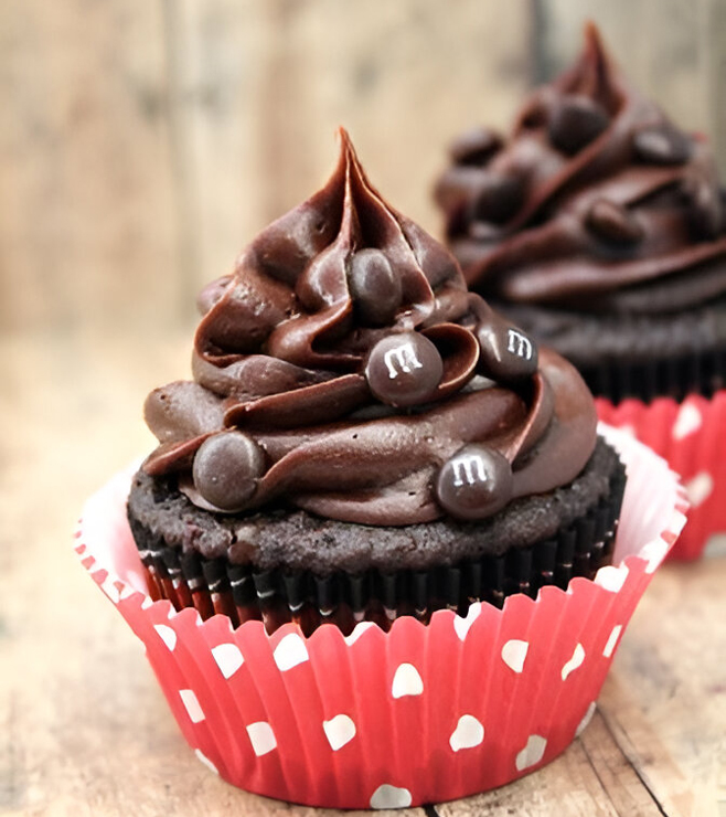 Chocolate Charm Cupcakes, Back to School