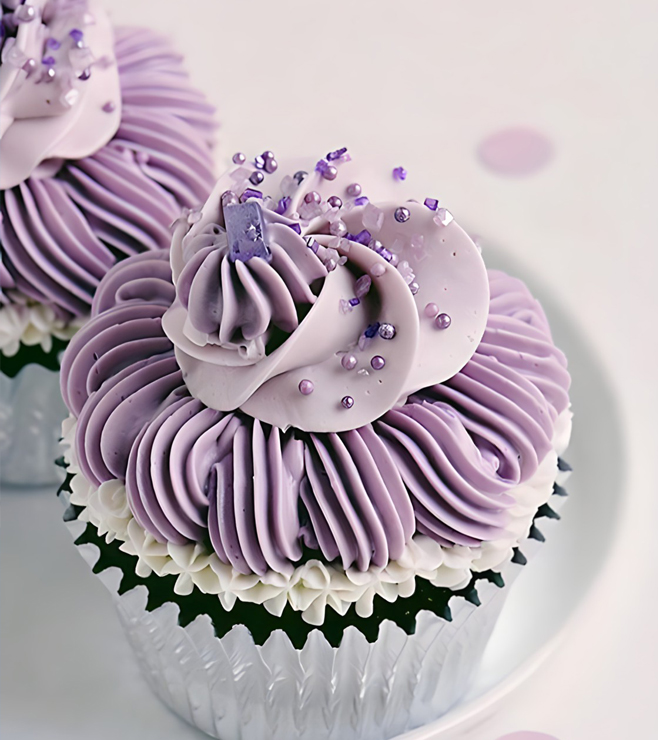 Classic Purple Cupcakes, Father's Day