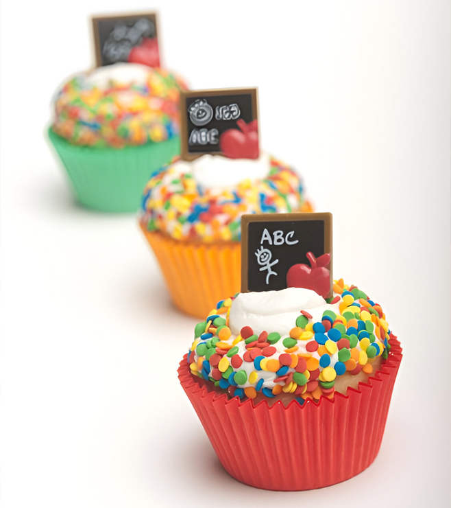 Confetti Dream Cupcakes, Back to School