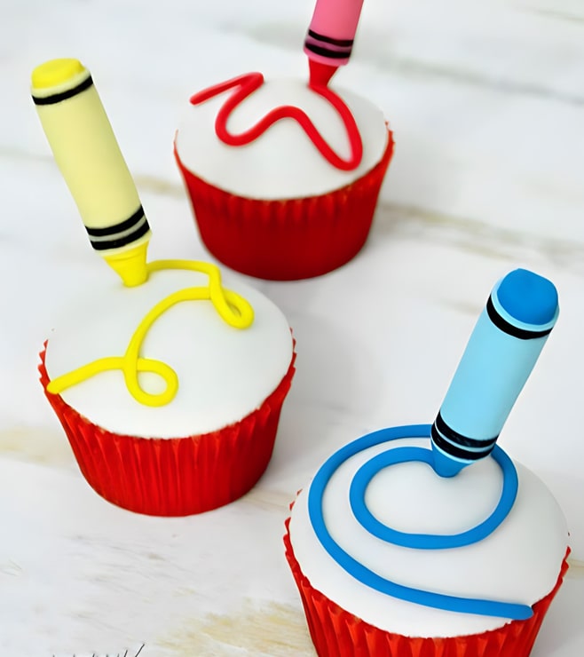 Crayon Creativity Cupcakes