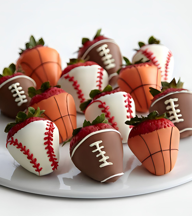 Dad's Sport Dipped Strawberries, Father's Day