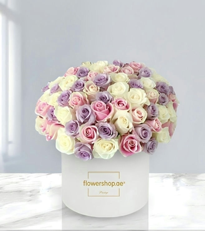 Dreamy Harmony Rose Hatbox