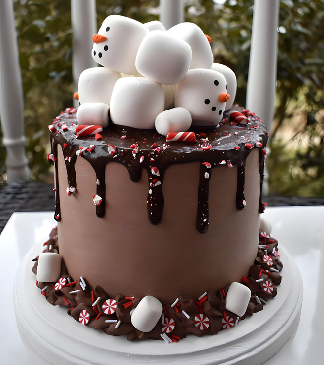 Frosted Snowman Choco Cake, Christmas Gifts