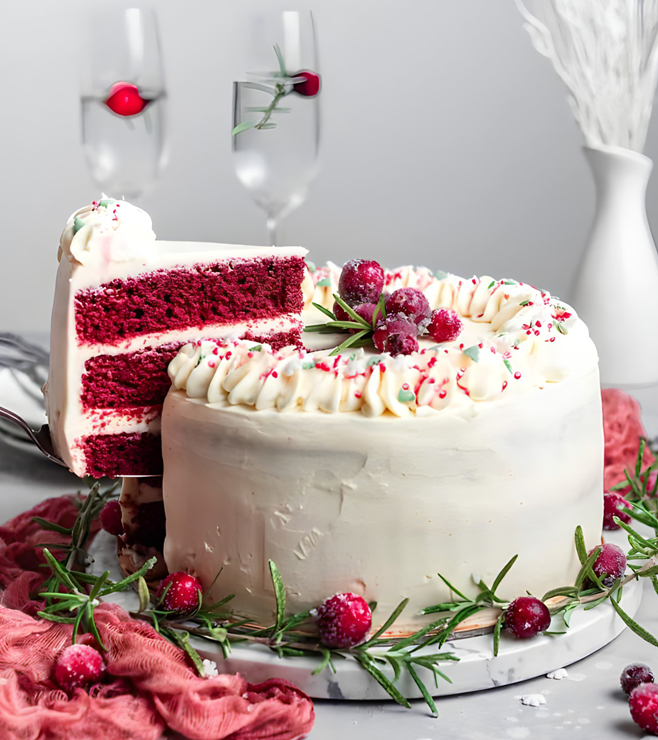 Frosty Red Velvet Cake, Christmas Gifts