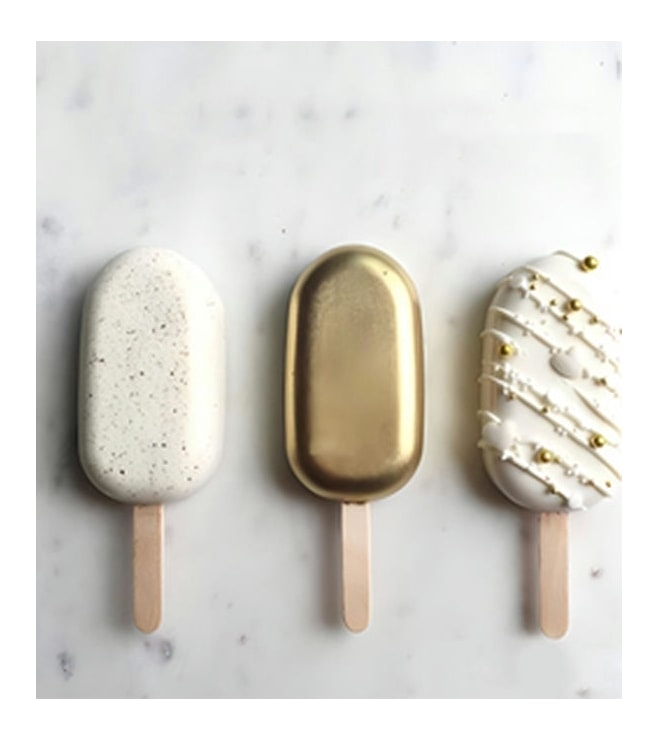 Gilded Glam Cakesicles