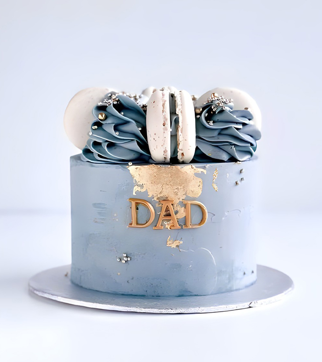 Golden Blue Dad Cake, Father's Day