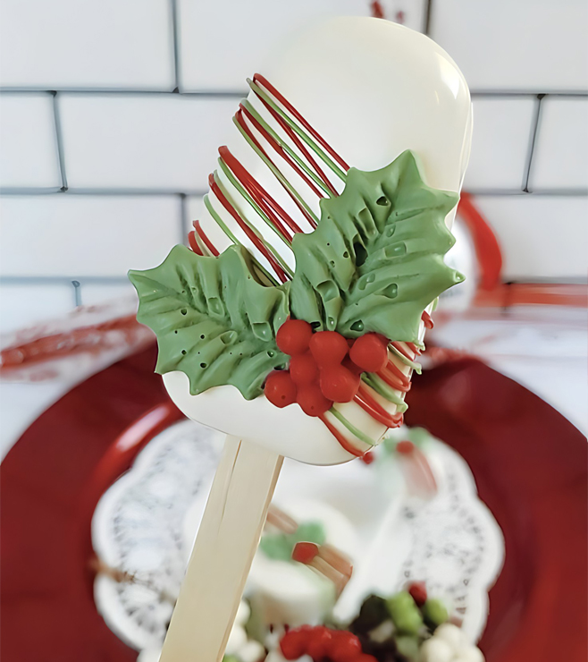 Holly Christmas Cakesicles, Christmas Gifts