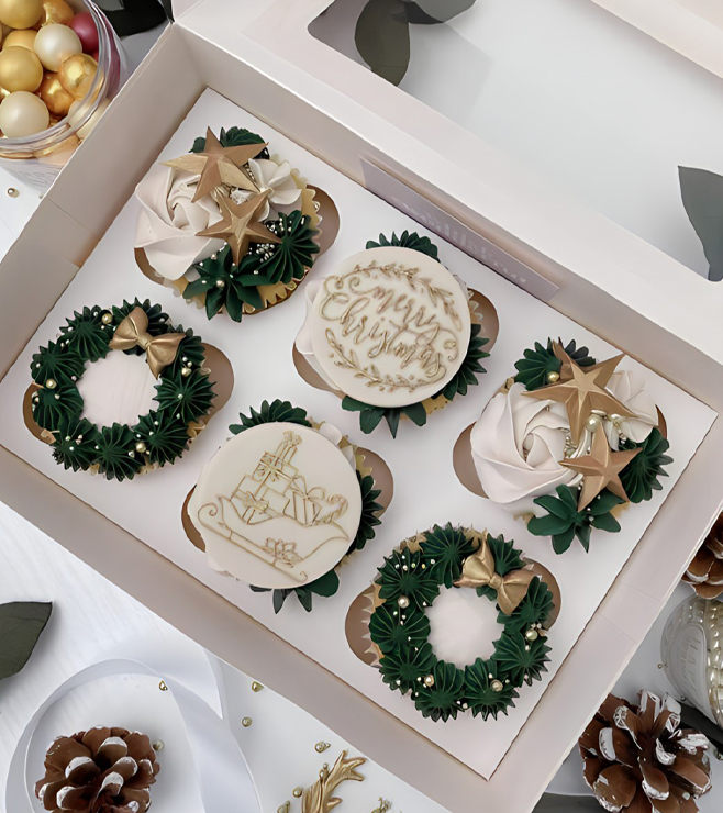 Holly Jolly Christmas Cupcakes, Christmas Gifts