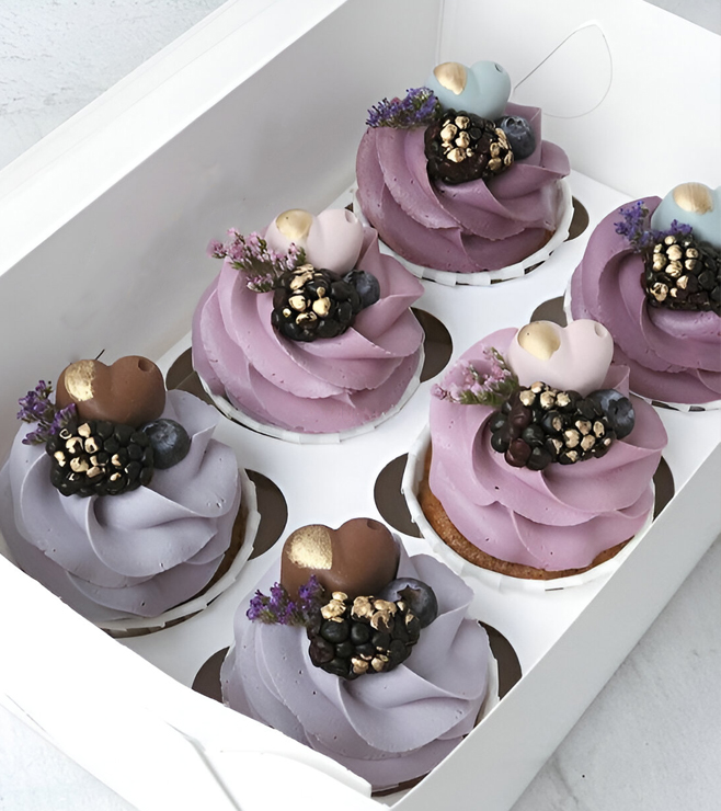 Lavender Chocolate Cupcakes