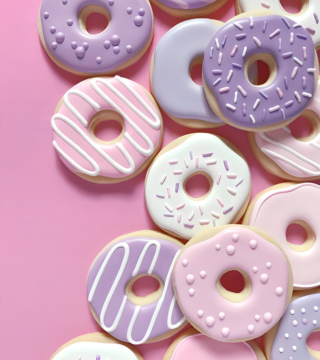 Pastel Donut Cookies