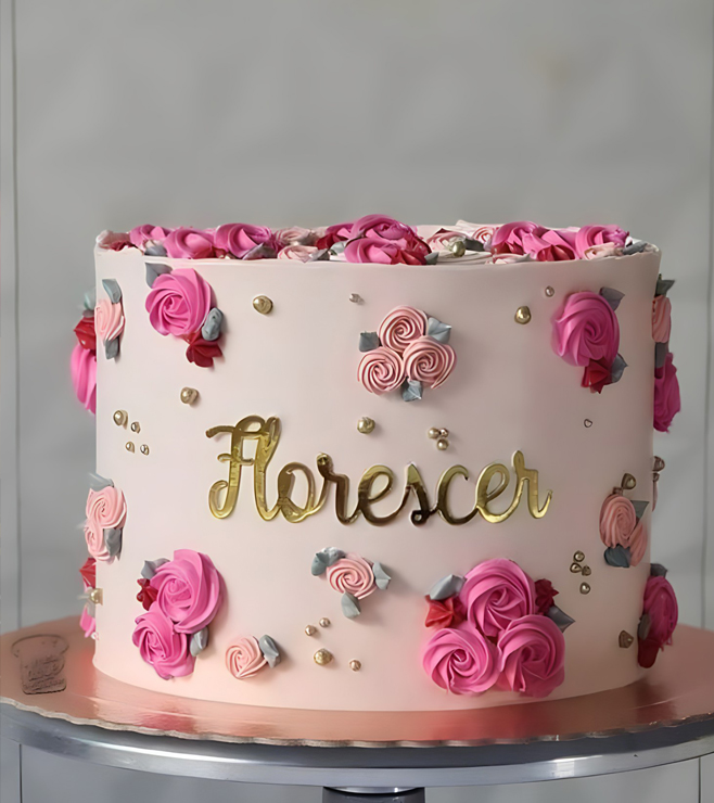 Pink Blossom Cake, Diwali