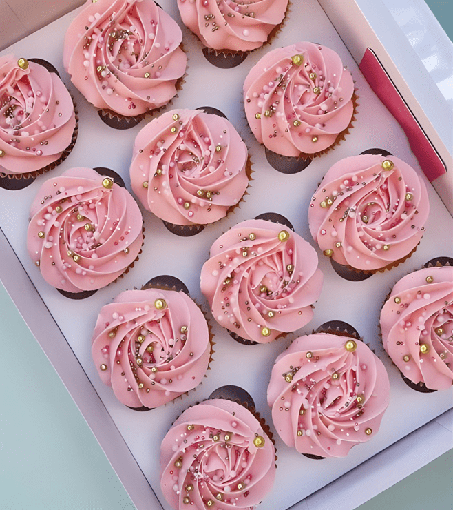 Pink Fancies Cupcakes, Diwali