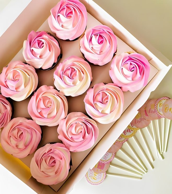 Princess Blush Cupcakes