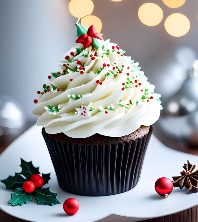 Snowy Bliss Cupcakes, Christmas Gifts