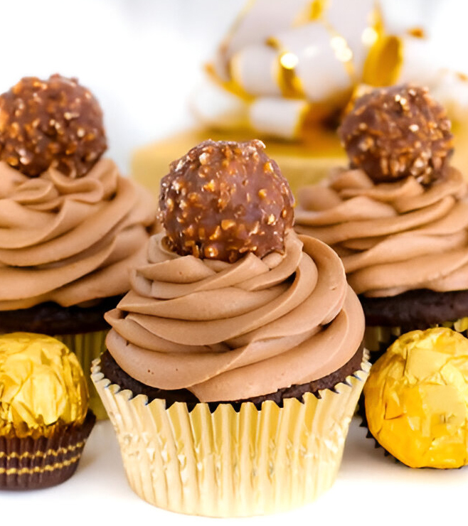 Tasty Ferrero Cupcakes