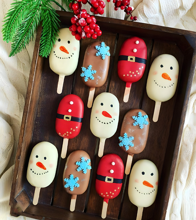 Winter Charm Cakesicles, Christmas Gifts