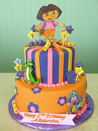 Dora the Explorer - Decorated Cake by Roma Bautista - CakesDecor