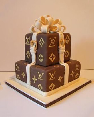 Louis Vuitton Stacked Box Cake, broadwaybakery.com 40005