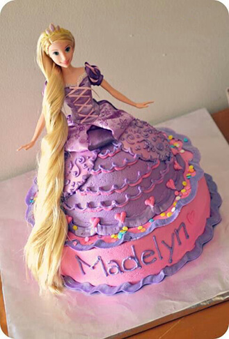 Princess Rapunzel Ballroom Gown 3D Cake, broadwaybakery.com 41952