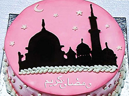 Mosque Silhouette Ramadan Cake