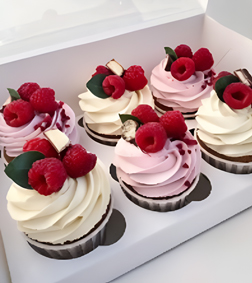 Luscious Raspberry Cupcakes