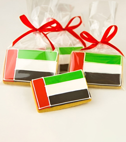 UAE Unity Flag Cookies