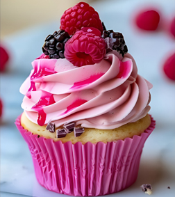 Raspberry Charm Cupcakes