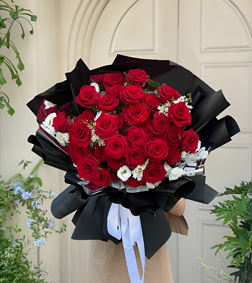 Crimson Desire Rose Bouquet