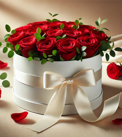 Full of Love Rose Hatbox