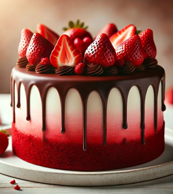 Strawberries & Love Cake