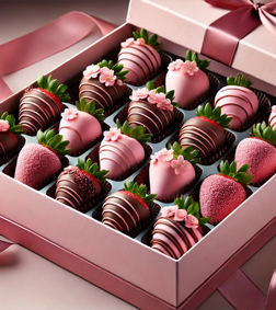 Gorgeously Pink Strawberries