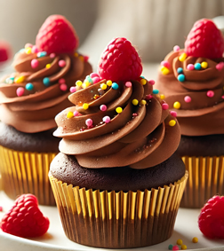 Berry Sprinkle Magic Cupcakes