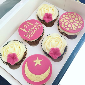 Peaceful Pink Ramadan Cupcakes
