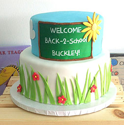 Welcome Back Tiered Cake