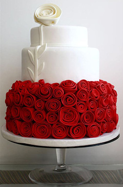 Bed of Roses  Cake