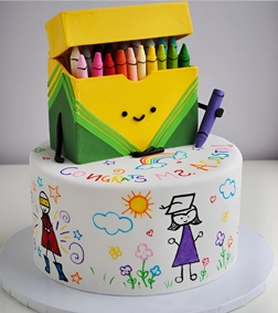 Adorable Crayola Cake