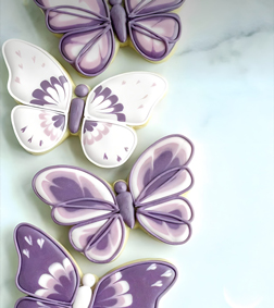 Amethyst Butterfly Cookies