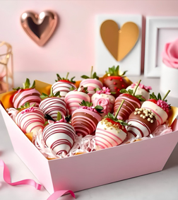 Blush Dipped Strawberry Delight