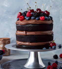 Choco Layers Naked Cake