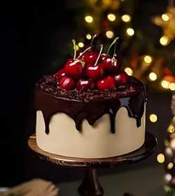 Chocolatey Christmas Cake