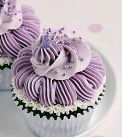 Classic Purple Cupcakes