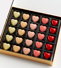 Colorful Hearts Chocolates