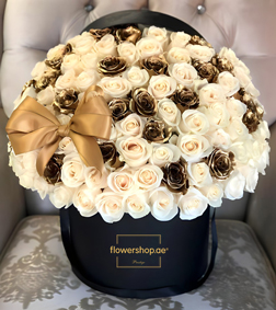 Cream & Gold Bliss Hatbox